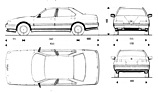 Bild: Alfa Romeo 164 (1990) - Aussenabmessungen