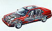 Alfa Romeo 164 (1993) - Durchsichtsdarstellung (© Alfa Romeo / Werk, 1993) Alfa Romeo 164 (1993) - Durchsichtsdarstellung (© Alfa Romeo / Werk, 1993)