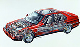 Bild: Alfa Romeo 164 (1993) - Durchsichtsdarstellung
