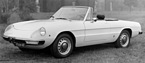 Alfa Romeo 1750 Spider Veloce (1971) - frühe Version des Fastback-Spiders (© Archiv Automobil Revue) Alfa Romeo 1750 Spider Veloce (1971) - frühe Version des Fastback-Spiders (© Archiv Automobil Revue)