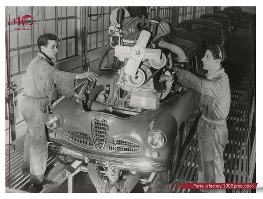 Alfa Romeo 1900 (1952) - Production could be massively accelerated due to technical progress, which resulted in unexpectedly high sales.