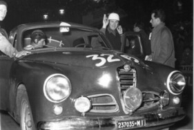 Alfa Romeo 1900 (1954) - Klassensieger Corini an der Mille Miglia 1954