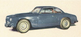 Alfa Romeo 1900 C (1953) - das schöne Coupé auf einer zeitgenössischen Farbdarstellung