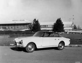 Alfa Romeo 1900 C Coupé Vignale (1953) - aufgenommen im Mailand beim Flughafen von Linate