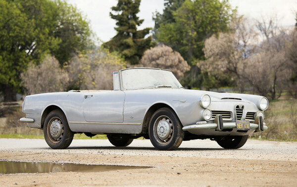 Alfa Romeo 2600 Spider (1965) will be auctioned as lot 052 at the Gooding "Geared Online May" auction from May 3 to 7, 2021