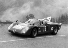 Alfa Romeo 33 (1969) - Michel Weber auf dem Sport-Prototypen am Rossfeld (Berg-Europameisterschaft), Zweitschnellste Tagesbestzeit und schneller als die Abarth
