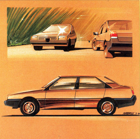 Alfa Romeo 33 (1983) - Designskizzen