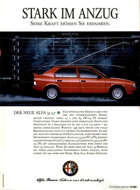 Alfa Romeo 33 (1987) - Werbung - stark im Anzug