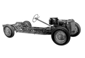 Alfa Romeo 6 C 2500 (1947) - das entblösste Chassis, Basis für die Arbeit der Sonderkarosserie-Firmen