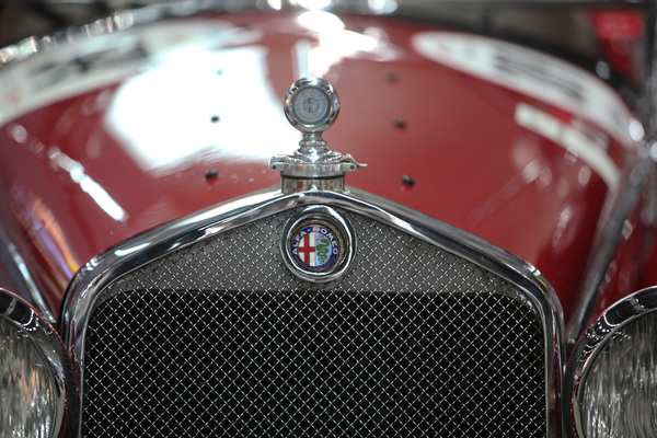 Alfa Romeo 6C 1750 (1931) - Kühler der Zagato-Version, gesehen bei Lutziger Classic Cars - Swiss Classic World Luzern 2019