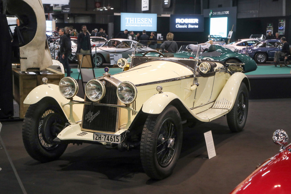 Alfa Romeo 6C 1750 Gran Sport Zagato Spider (1930) - auf dem Stand von Lukas Hüni - Rétromobile Paris 2024