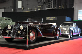 Alfa Romeo 6C 2300 B Pinin Farina Cabriolet (1934) - das Dach konnte elektrisch gesenkt werden - gesehen bei Lukas Hüni (Rétromobile 2013)