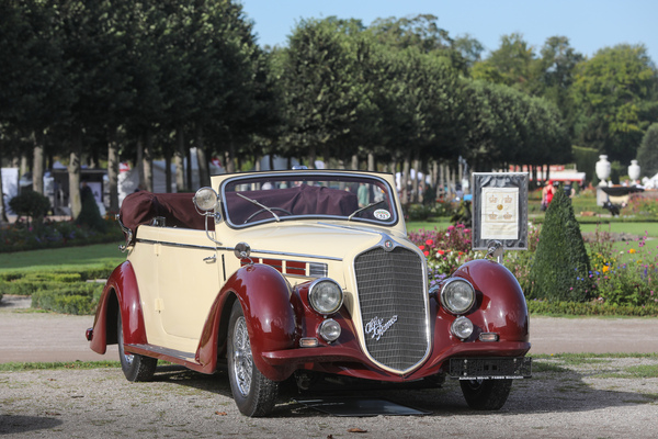 Alfa Romeo 6C 2300 Convertibile Castagna (1938) - als Vierfenster-Cabriolet B, ein Einzelstück - 19. ASC Classic-Gala Schwetzingen 2023