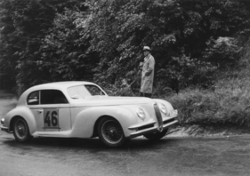 Alfa Romeo 6C 2500 (1939) - am Bergrennen Rheineck-Walzenhausen 1954 unter Stutz