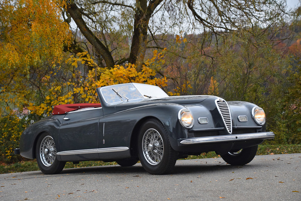 Alfa Romeo 6C 2500 SS Cabriolet by Pinin Farina (1948) - gemeldet als Lot 127 an der Versteigerung der Oldtimer Galerie in Gstaad am 29. Dezember 2018