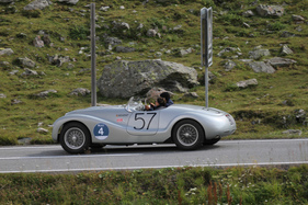 Alfa Romeo 6C 2500 SS Competizione Colli Spider (1947) - bei der Überquerung des Flüelapasses an der Passione Engadina 2019 (1947)