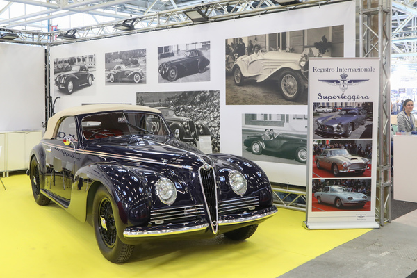 Alfa Romeo 6C 2500 Sport (1945) - als Cabriolet "Touring Superleggera" - Auto e Moto d'Epoca Bologna 2023