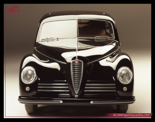 Image: Alfa Romeo 6C 2500 Sport Freccia d'Oro (1947) - The Trilobo was used here for the first time.