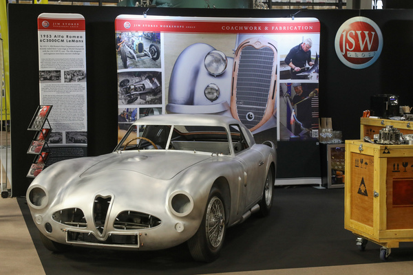 Alfa Romeo 6C 3000 CM Le Mans (1953) – im Aufbau, gesehen bei Jim Stokes Workshops Group – Rétromobile Paris 2025