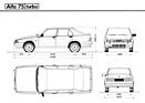Alfa Romeo 75 1.8 Turbo (1987) - Abmessungen / Dimensionen