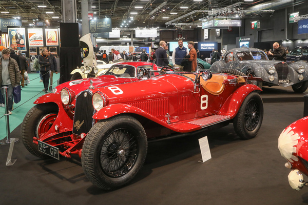 Alfa Romeo 8C 2300 (1932) - mit diesem Wagen siegten Sommer/Chinetti 1932 in Le Mans, Chassis 211018, gesehen bei Lukas Hüni - Rétromobile Paris 2024
