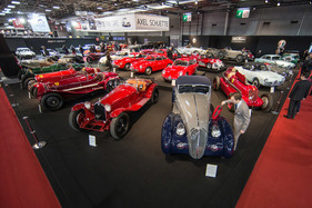 Alfa Romeo 8C 2300 Long Chassis Pinin Farina Cabriolet (1933) - elegant und sicherlich schnell, aber auch putzintensiv, gesehen bei Lukas Hüni - Rétromobile Paris 2020