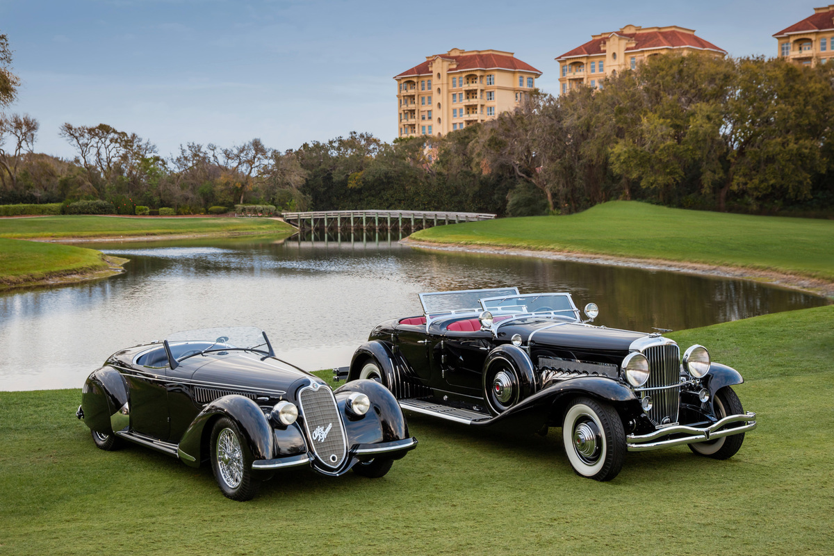 Alfa Romeo 8C 2900B Lungo Spider (1939) und Duesenberg Model SJ-582 (1935) - Die beiden Best of Show in Amelia Island 2017