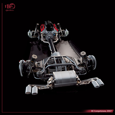 Alfa Romeo 8C Competizione (2007) - modern chassis design