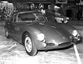 Alfa Romeo Abarth 1000 – Turiner Salon 1958: selbst auf dem Bertone-Stand ragt das Coupé durch seine ungewöhnliche Form heraus