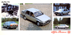 Alfa Romeo Alfa 75 (1986) - aus einem Verkaufsprospekt