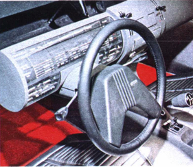 Alfa Romeo Alfasud Caimano (1971) - das futuristische Interieur des Prototyps von Giugiaro/ItalDesign
