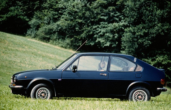 Alfa Romeo Alfasud TI 1.5 (1978) - Silhouette im Grünen