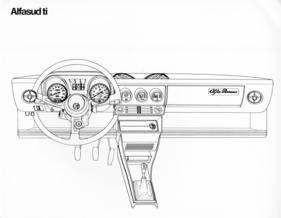 Alfa Romeo Alfasud Ti (1979) - Skizze Amaturenbrett