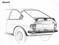 Bild: Alfa Romeo Alfasud Ti (1979) - Skizze des Heckabschlusses