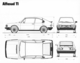 Alfa Romeo Alfasud Ti (1981) - Masse (Quelle: Archiv)