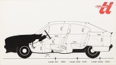 Alfa Romeo Alfasud ti (1973) – Abmessungen/Dimensionen