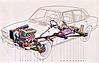 Alfa Romeo Alfetta (1982) - Durchsichtszeichnung (© Alfa Romeo - Fiat Group, 1982) Alfa Romeo Alfetta (1982) - Durchsichtszeichnung (© Alfa Romeo - Fiat Group, 1982)