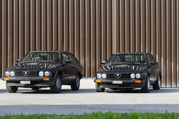 Alfa Romeo Alfetta GTV 6 (1982) - zweimal in Schwarz - 8. Lägern Classic 2025