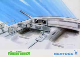 Alfa Romeo Delfino (1983) - Interieur gezeichnet bei Bertone