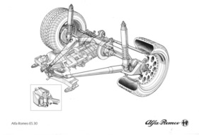 Alfa Romeo ES30 SZ (1989) - Hinterachse mit Transaxle