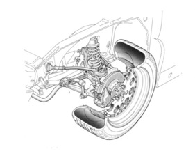 Alfa Romeo ES30 SZ (1989) - Vorderradaufhängung
