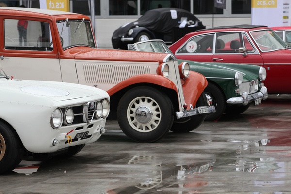 Bild Alfa Romeo GTV, Lancia und MG Midget in Reih' und Glied - Dolder Classics September 2015