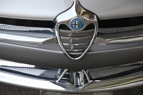 Alfa Romeo Giulia SS (1964) - Alfa-Zeichen auf der grosszügig verchromten Front