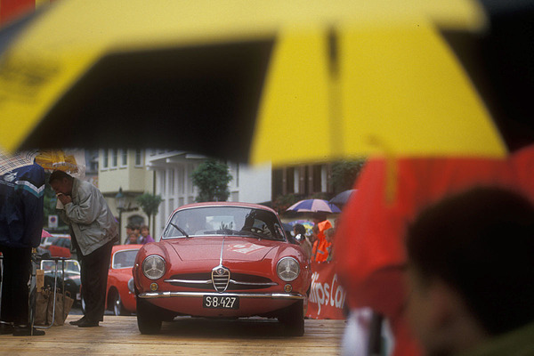Alfa Romeo Giulia SS (1964) - auf der Startrampe - Erste Ennstal Classic 1993