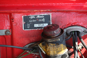 Alfa Romeo Giulia Spider 1600 (1962) - Chassis-Plakette (1962)