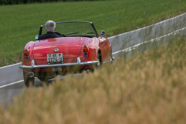 Alfa Romeo Giulia Spider 1600 (1962) - fast 180 km/h lief das Cabriolet, aber sicherlich nur mit geschlossenem Dach