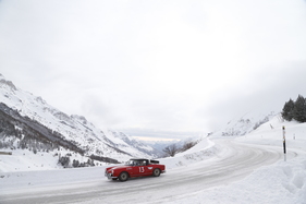 Alfa Romeo Giulia Spider 1600 Veloce (1965) - genug Schnee für viel Fahrspass - AvD Histo Monte 2017 (1965)
