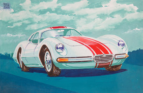 Alfa Romeo Giulia Sport 1600 Pininfarina Tubolare (1965) - als Entwurf