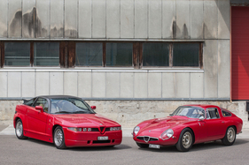 Alfa Romeo Giulia TZ1 (1964) und Alfa Romeo SZ (1990) - Zweimal Frontmotor und Heckantrieb