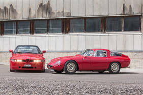 Alfa Romeo Giulia TZ1 (1964) und Alfa Romeo SZ (1990) - komplett unterschiedliche Design-Philosophien